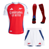 Maillot de football domicile Arsenal authentique 2024/25 (maillot, short, chaussettes)